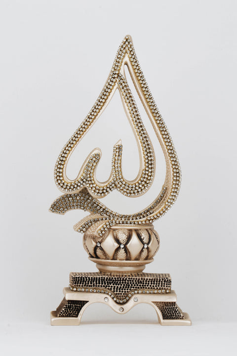Names of Allah And Mohamed Curve Figurine | Turkish Decor-Elite Turkish Bazaar