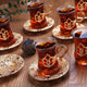 Floral Patterned Tea set 6 pcs-Elite Turkish Bazaar