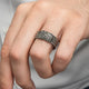 3 Rows Knitted Chain Model 925 Sterling Silver Men's Ring