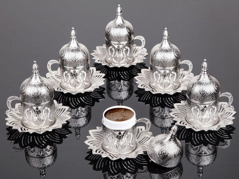 Ahsen Coffee Set six pieces-Elite Turkish Bazaar