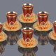 Ahu Six Person Turkish Tea Set-Elite Turkish Bazaar