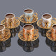 Colored Coffee Cup Set for Six-Elite Turkish Bazaar