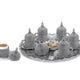 Diamond Decorated Coffee Set With Tray-Elite Turkish Bazaar