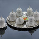 Diamond Decorated Coffee Set With Tray-Elite Turkish Bazaar