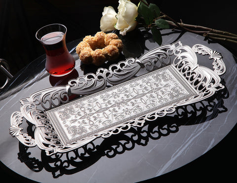 Turkish Tea Tray For 2 Persons-Elite Turkish Bazaar