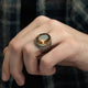 Oval Zultanite Stone 925 Sterling Silver Men's Ring